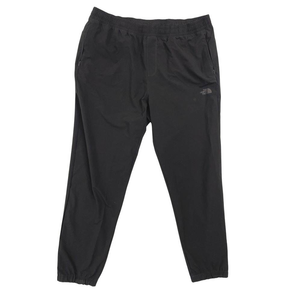 The North Face Mens XXL Black Technical Joggers Elastic Waist Hiking Pants
